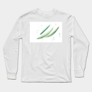 plant, vegetable, leaves, ecology, spring, summer, watercolor, illustration, painting, art, good mood, Long Sleeve T-Shirt